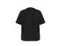 T-shirt noir à manches courtes, vue de dos