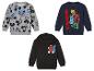 Sweatshirts pour enfants avec Mickey Mouse, Avengers et Spiderman.