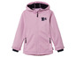 Veste softshell rose à capuche pour fille.