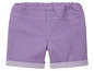 Short violet avec ourlet retroussé
