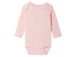 Body bébé rose manches longues.