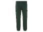 Pantalon cargo vert avec ceinture élastique.