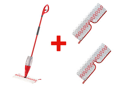 Vileda Balai + 2 Housses de rechange Spray and Clean