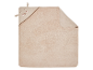 Serviette de bain à capuche beige avec un adorable motif animal.