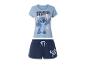 Pyjama Stitch Disney : haut et short bleu.