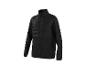 Veste matelassée noire à manches longues et col montant.