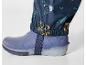 Bottes de pluie bleues avec un imprimé jungle pour enfants.