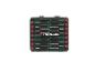 Ensemble de tournevis Parkside dans un coffret de rangement.