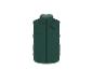 Gilet matelassé vert avec logo « NY » sur la poitrine.