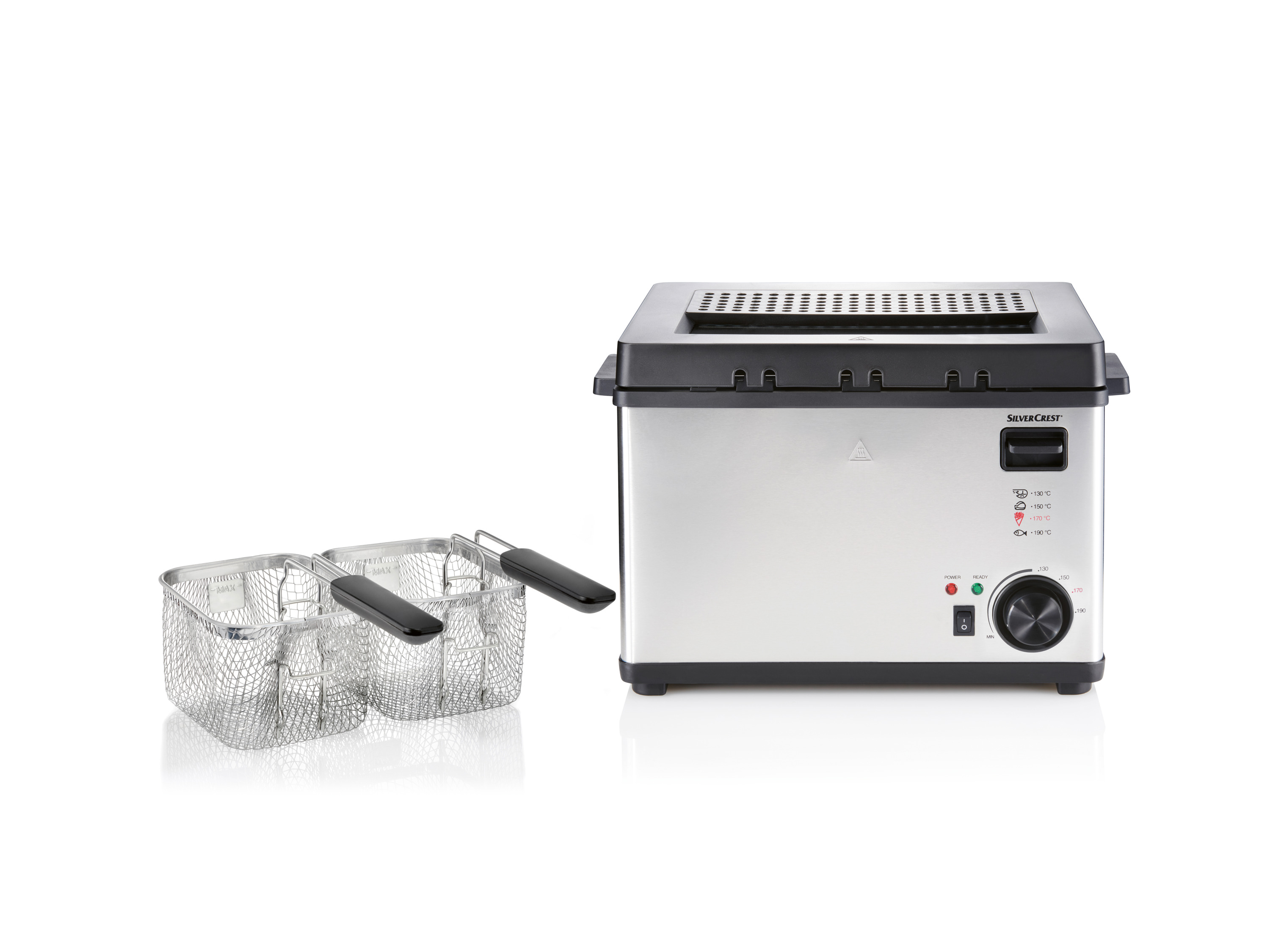 SILVERCREST® KITCHEN TOOLS Friteuse en acier inoxydable