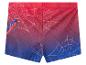 Maillot de bain Spider-Man pour enfant, motif toile d'araignée rouge et bleu.