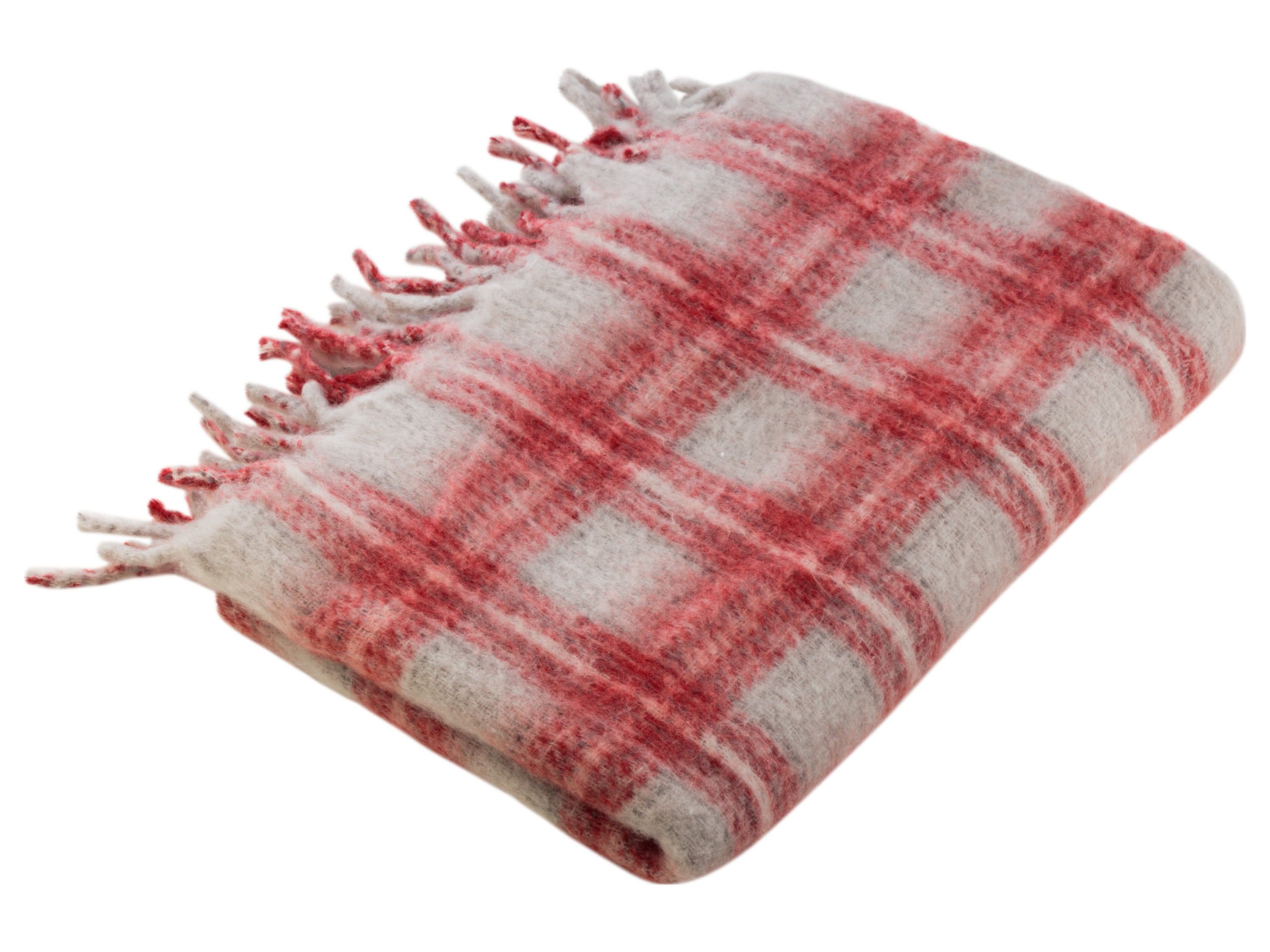 LIVARNO home Plaid, 130 x 170 cm (à carreaux rouge)