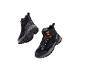 Chaussures de randonnée premium en cuir pour femme CRIVIT en noir
