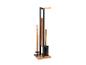 Porte-papier toilette et porte-brosse, design moderne.