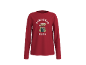 T-shirt rouge à manches longues avec motif d'ourson de Noël et inscription Christmas Club