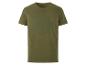T-shirt vert olive avec logo imprimé.