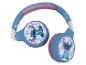 Casque audio bleu avec un design Stitch
