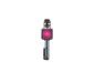 Microphone de karaoké sans fil avec haut-parleur intégré.