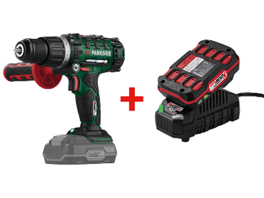 PARKSIDE® Perceuse-visseuse à percussion sans fil + Batterie + Chargeur, 20 V