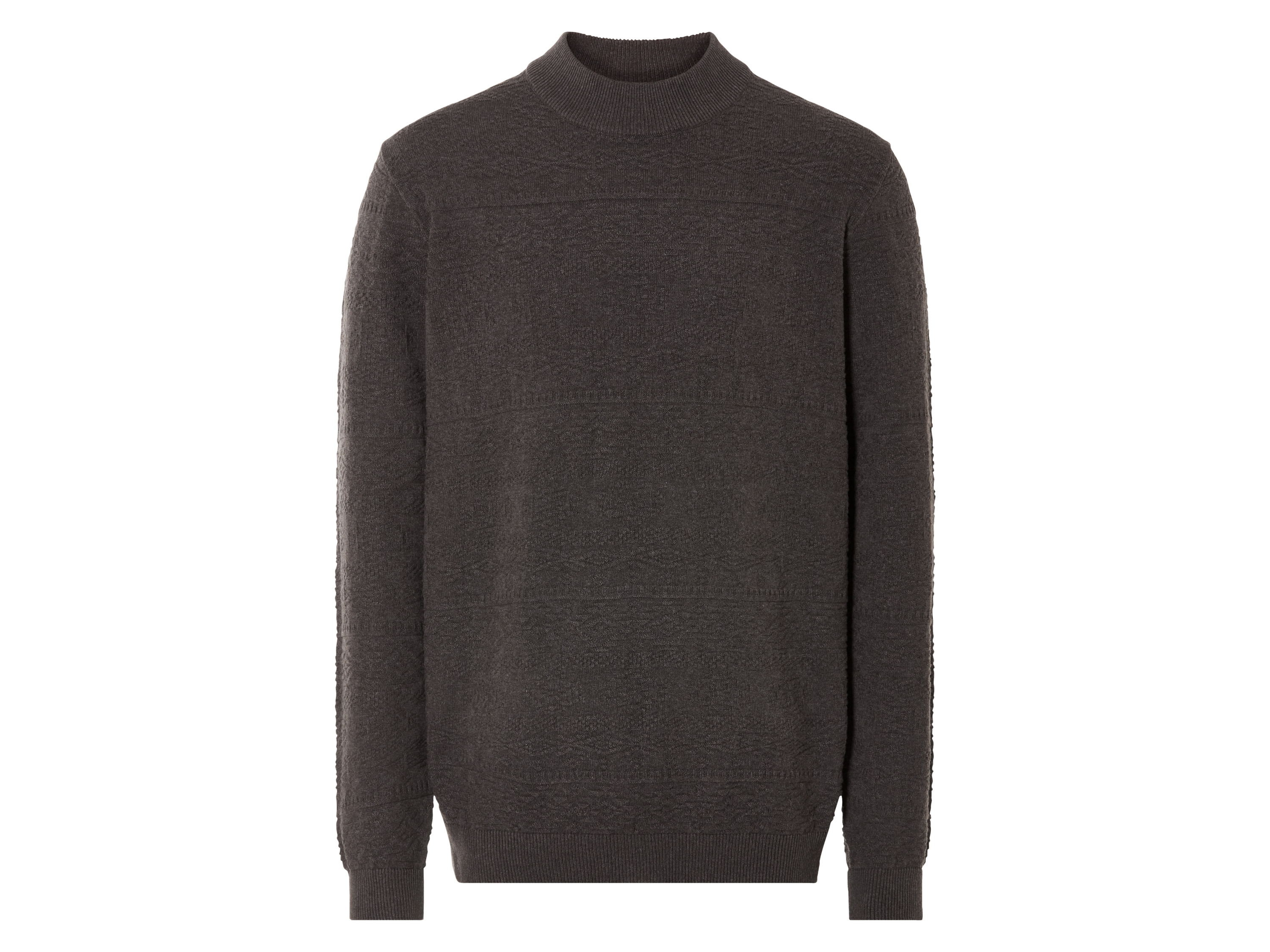 LIVERGY® Pull en maille fine homme (S, marron)