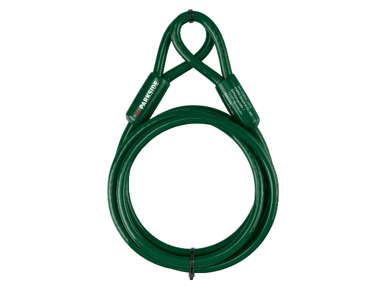 Câble de verrouillage Parkside vert foncé.