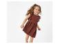 Robe brun foncé pour enfant, style bohème.