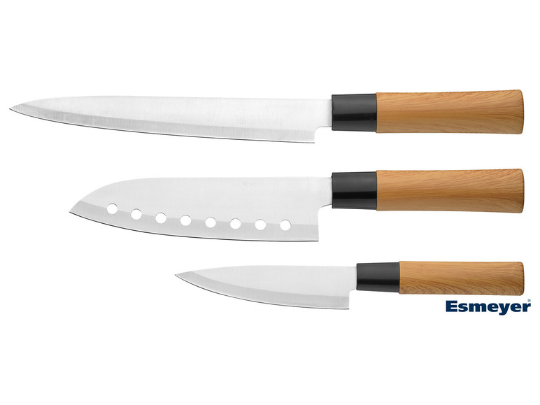 Aller en mode plein écran : Esmeyer Set de couteaux 3 pièces, style asiatique - Image 1