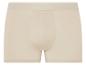 Boxers beige en tissu doux.