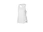 Débardeur de sport blanc pour femme avec dos nageur et petit logo.