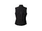 Gilet noir sans manches, pratique pour le sport.