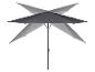 Parasol de jardin gris avec quatre auvents pour l'extérieur