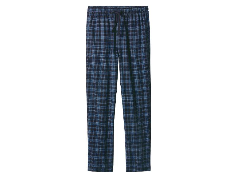 Pantalon de pyjama à carreaux bleu et noir pour homme