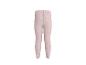 Legging rose pour enfant à pois marron.