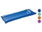 Matelas gonflable bleu avec échantillons de couleurs