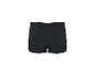 Caleçon boxer noir avec ceinture élastique, vue arrière.