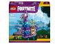 Ensemble LEGO Fortnite 77071 Supply Llama, avec un grand lama violet et des accessoires, sur un fond de paysage aquatique.