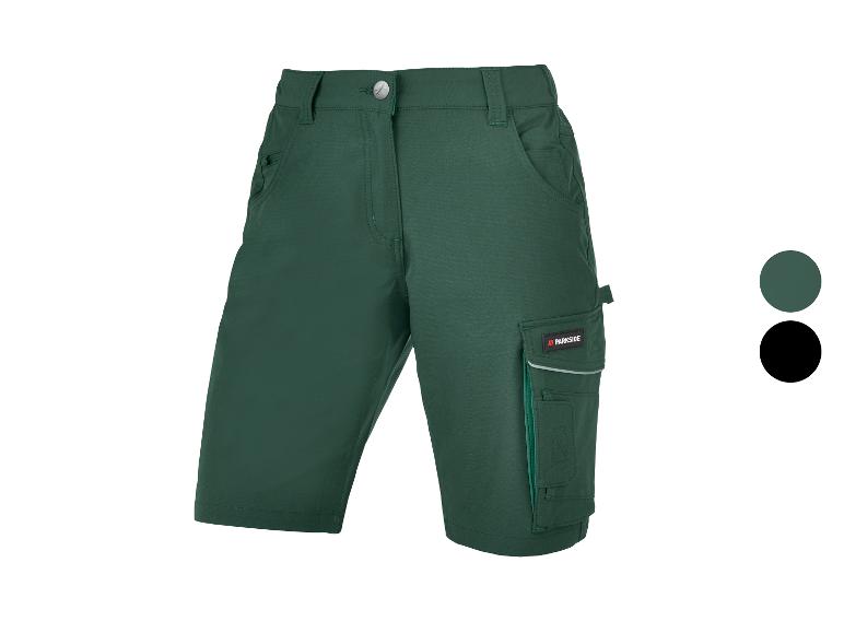 Pantalon de travail vert Parkside avec des poches.