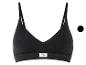 Un soutien-gorge noir de Love Cotton avec des bretelles larges.