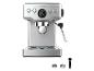 Une machine à espresso Cecotec en acier inoxydable avec porte-filtre et accessoires.