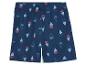 Shorts enfant à motif bateaux, bleu marine.