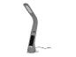 Une lampe de bureau grise avec un écran numérique intégré