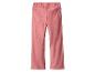 Pantalon en velours côtelé rose pour fille.