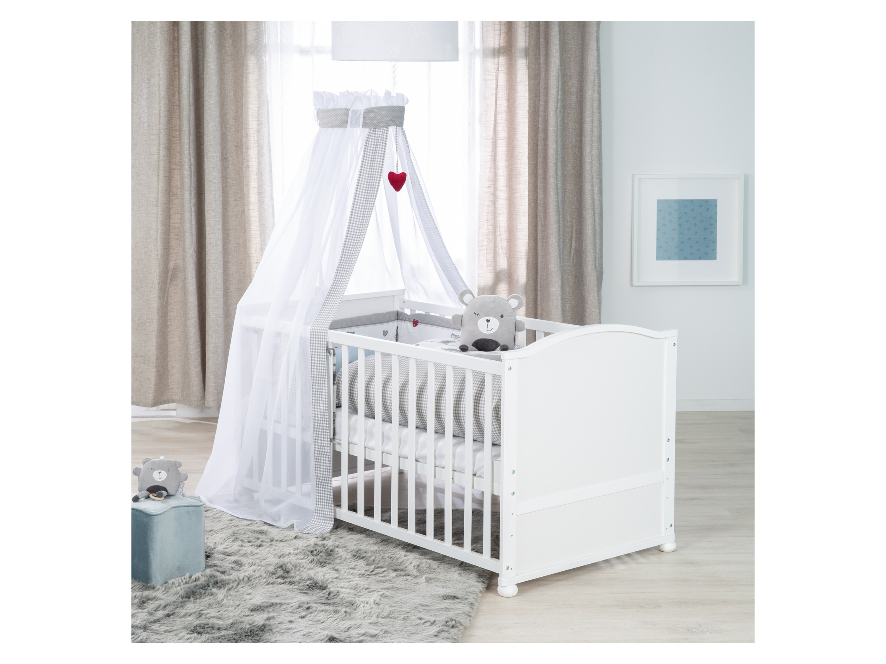 Lit bébé évolutif 70 x 140 cm ROBA ADAM ET EULE Avec accessoires - vue 5