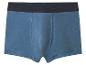 Boxer homme en coton bleu avec ceinture élastique noire