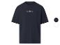 T-shirt bleu marine avec motif de basket-ball et texte 'K.B. BLACK MAMBA'.