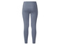 Leggings bleu foncé pour le sport.