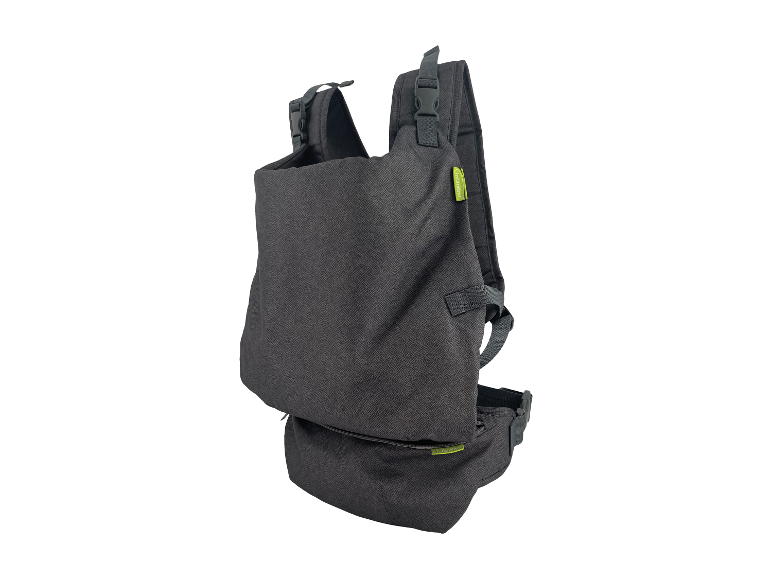 Porte-bébé et ceinture Infantino gris foncé.