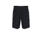 Short de sport noir avec taille élastique et logo discret.