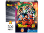 Puzzle de 500 pièces Dragon Ball Super avec une illustration colorée d'anime.