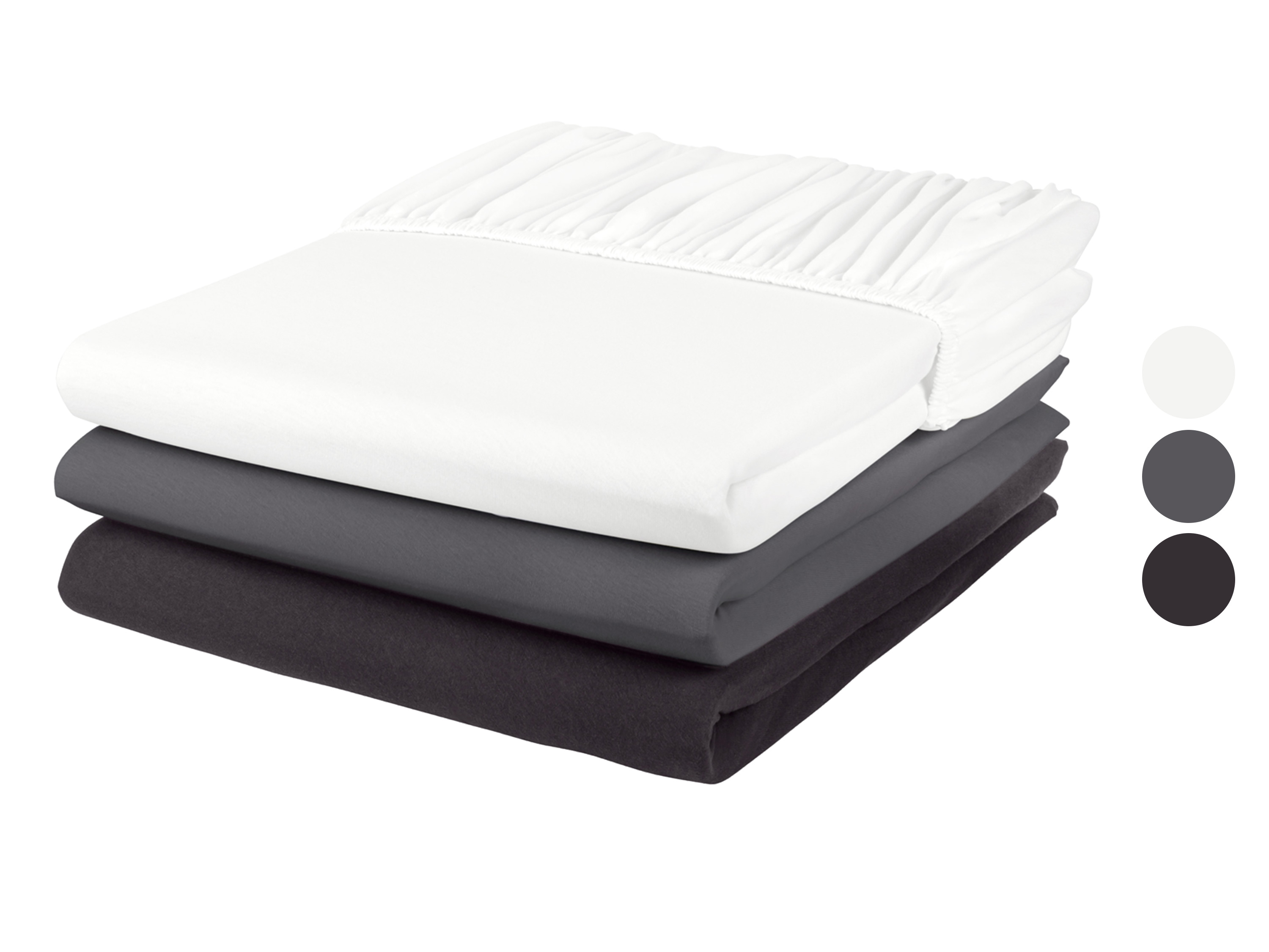 LIVARNO home Drap-housse en jersey, 180-200 x 200 cm